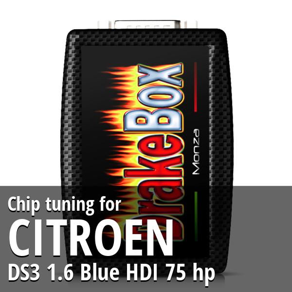 Chip tuning Citroen DS3 1.6 Blue HDI 75 hp