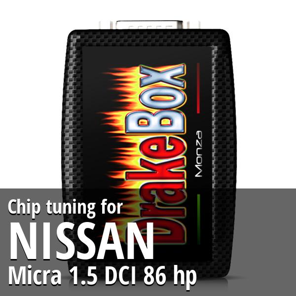 Chip tuning Nissan Micra 1.5 DCI 86 hp