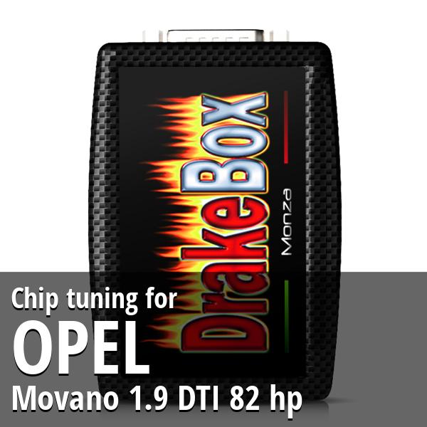 Chip tuning Opel Movano 1.9 DTI 82 hp