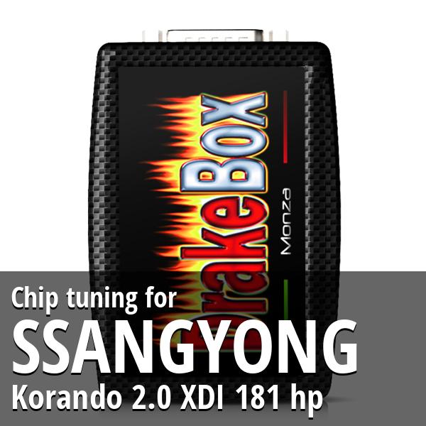 Chip tuning Ssangyong Korando 2.0 XDI 181 hp