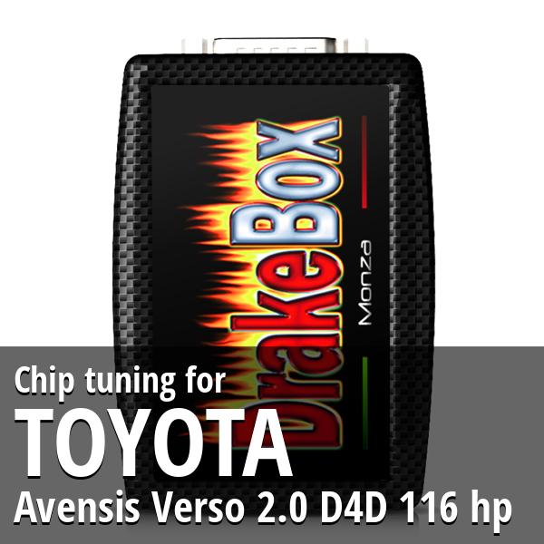 Chip tuning Toyota Avensis Verso 2.0 D4D 116 hp