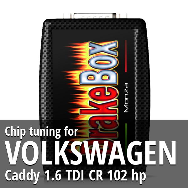 Chip tuning Volkswagen Caddy 1.6 TDI CR 102 hp