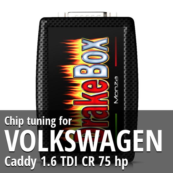 Chip tuning Volkswagen Caddy 1.6 TDI CR 75 hp