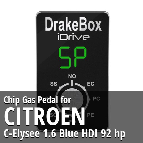 Chip Citroen C-Elysee 1.6 Blue HDI 92 hp Gas Pedal