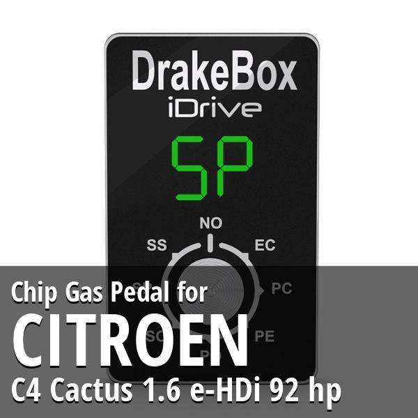 Chip Citroen C4 Cactus 1.6 e-HDi 92 hp Gas Pedal