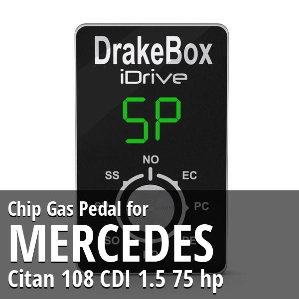 Chip Mercedes Citan 108 CDI 1.5 75 hp Gas Pedal