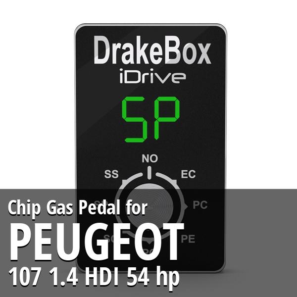 Chip Peugeot 107 1.4 HDI 54 hp Gas Pedal