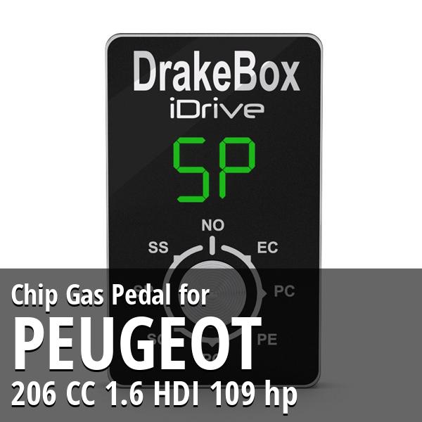 Chip Peugeot 206 CC 1.6 HDI 109 hp Gas Pedal