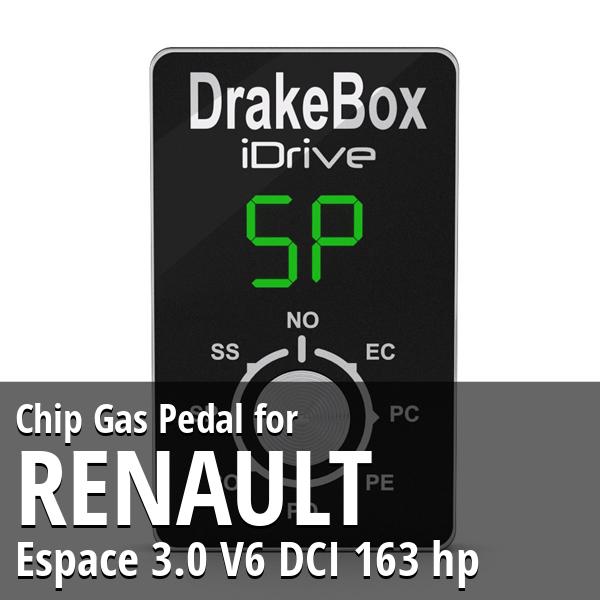 Chip Renault Espace 3.0 V6 DCI 163 hp Gas Pedal