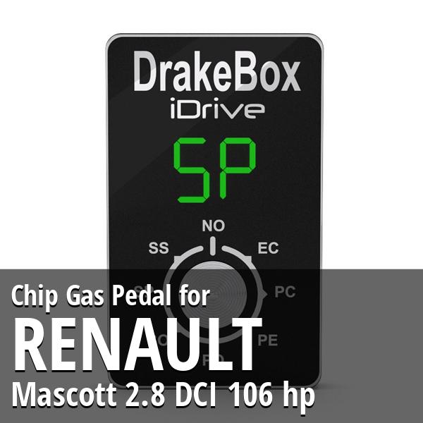 Chip Renault Mascott 2.8 DCI 106 hp Gas Pedal