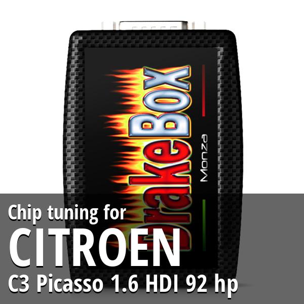 Chip tuning Citroen C3 Picasso 1.6 HDI 92 hp