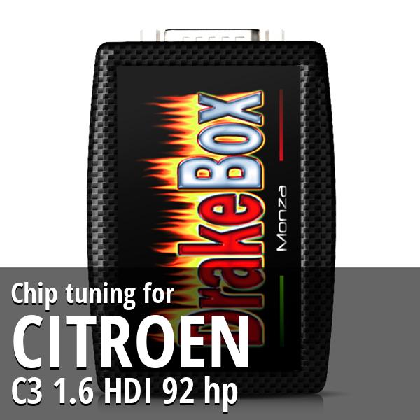 Chip tuning Citroen C3 1.6 HDI 92 hp