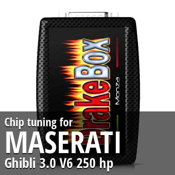 Chip tuning Maserati Ghibli 3.0 V6 250 hp