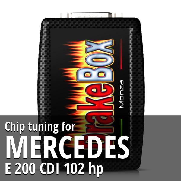 Chip tuning Mercedes E 200 CDI 102 hp