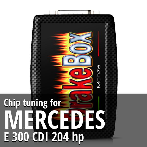 Chip tuning Mercedes E 300 CDI 204 hp