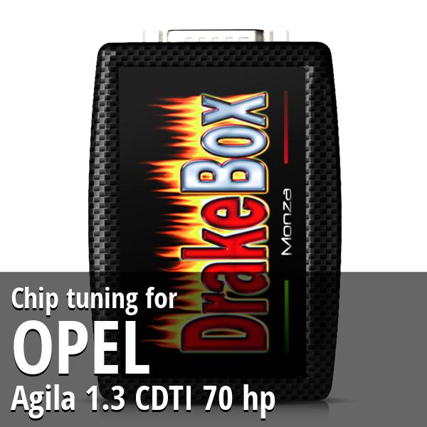 Chip tuning Opel Agila 1.3 CDTI 70 hp