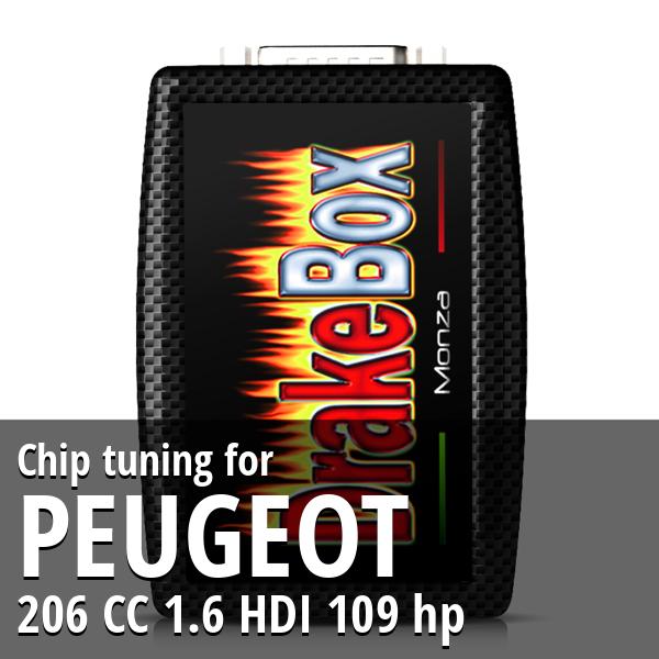 Chip tuning Peugeot 206 CC 1.6 HDI 109 hp